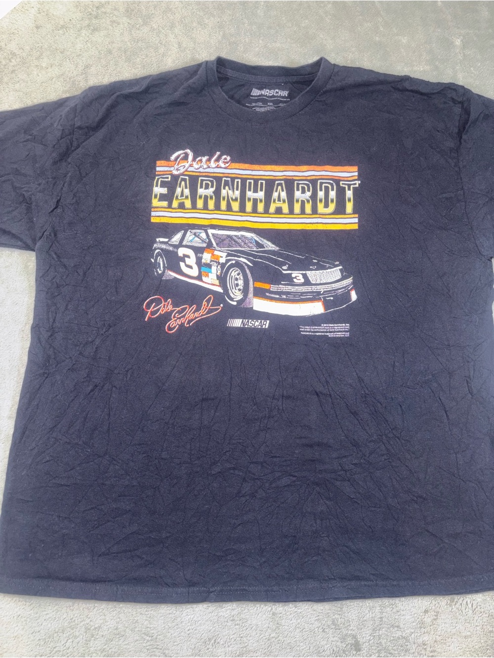Vintage Dale Earnhardt NASCAR #3 Graphic Tee - Black XXL